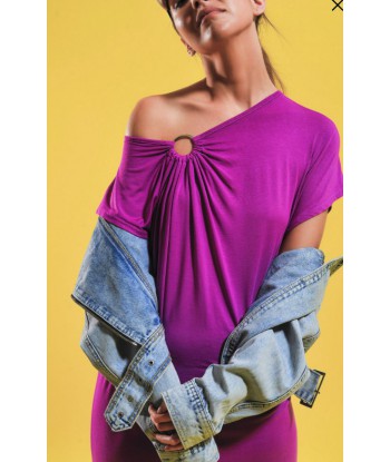 Vestido lycra anilla fucsia