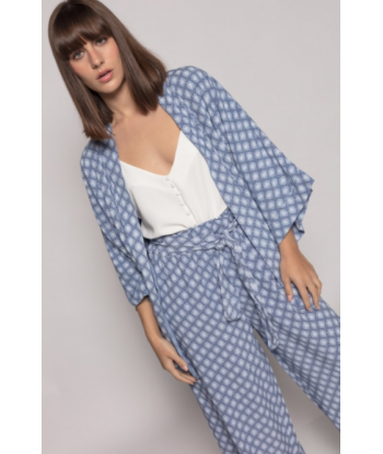 Conjunto kimono azul