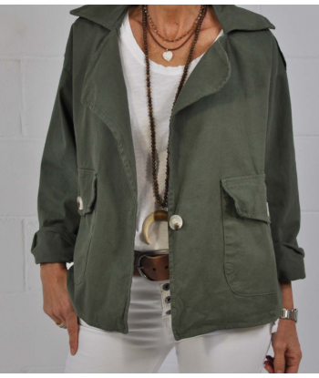 Gabardina en algodón corta