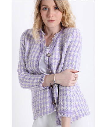 Blazer pata de gallo lila