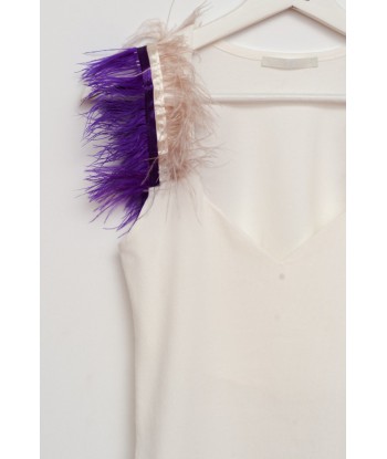 Camiseta tirantes plumas