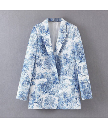 Blazer estampado japo