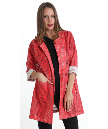 Cardigan troquelado