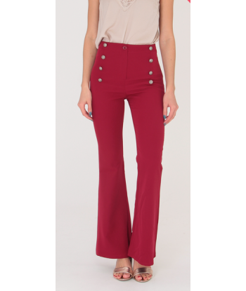 Pantalón frare burdeos