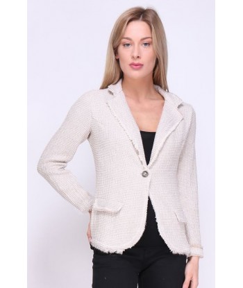 Blazer beig elástico
