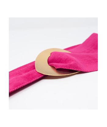 Cinturón fucsia hebilla...