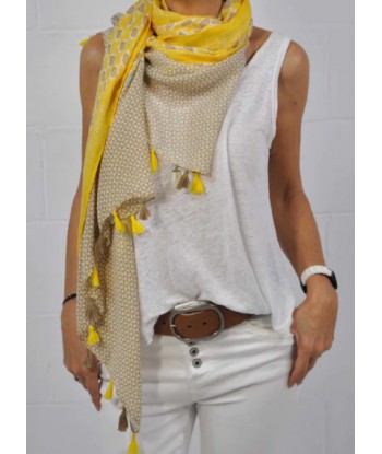 Pañuelo boho amarillo