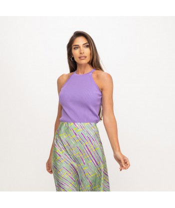 Top halter lila