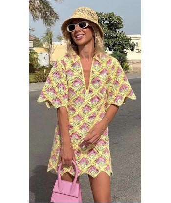 Vestido crochet amarillo
