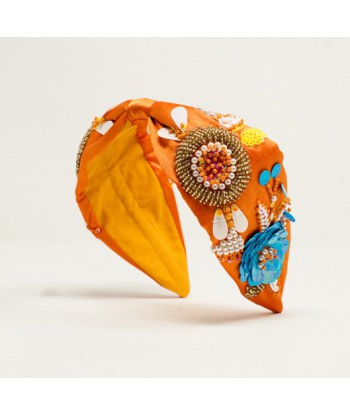 Diadema joya naranja
